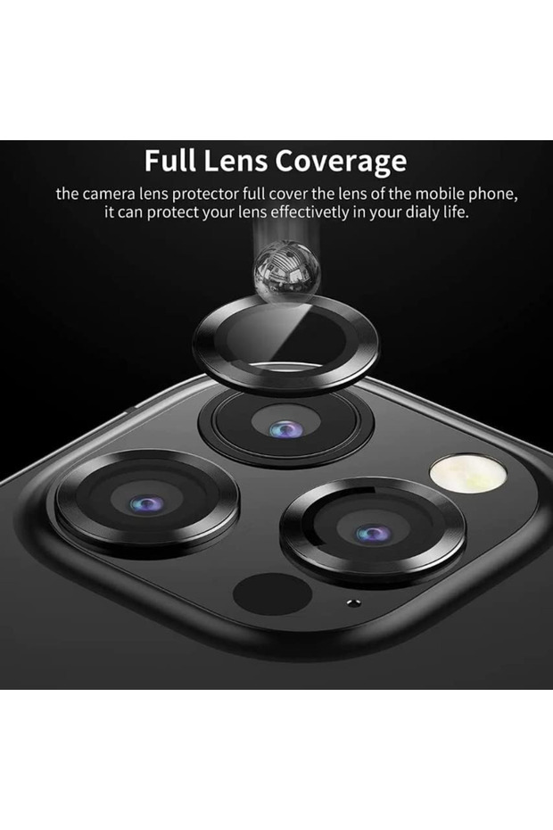 Camera Mobile Lens Protector for iPhone 12 Pro Max - BLACK - 3