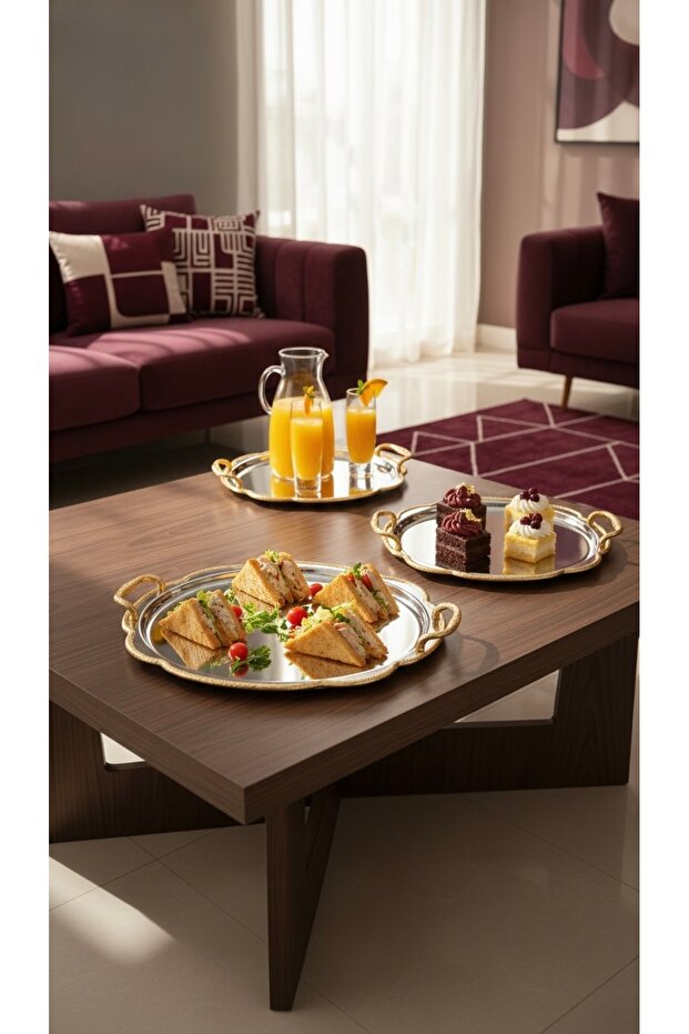 Multi-purpose serving tray set - 7