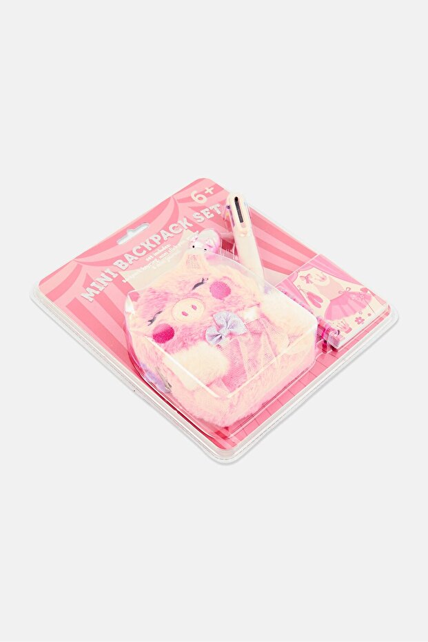 مجموعة حقيبة ظهر صغيرة من الفرو - 2