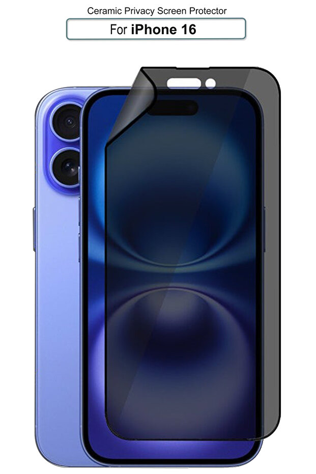 واقي شاشة الخصوصية من السيراميك غير اللامع لهاتف آيفون 16 من آبل - 1