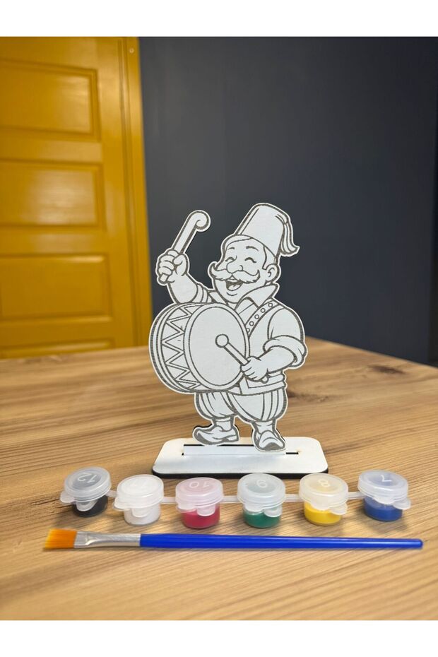 Ramazan Davulcusu Boyama Seti Ahşap Mdf - 4