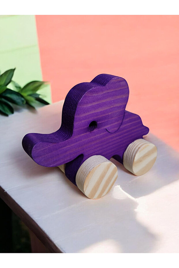 Wooden Toy Elephant Natural Handmade Toy