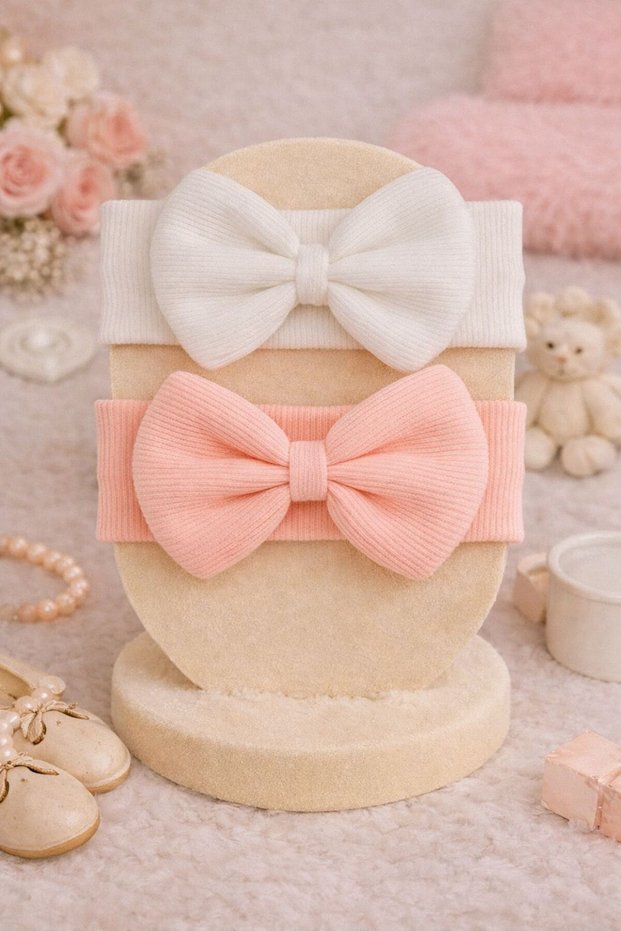 Baby Girl & Child Bowknot Bandana Set of 2