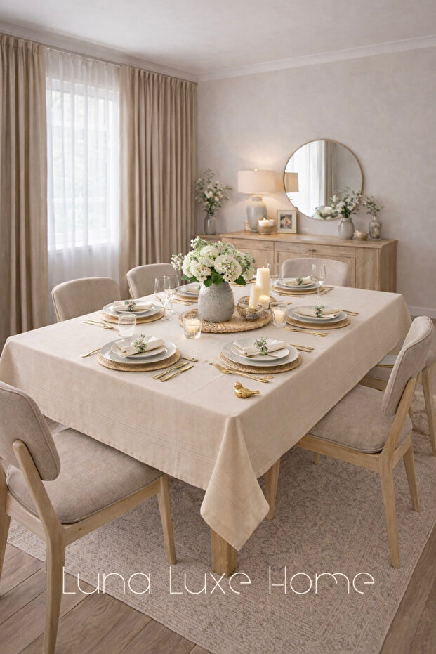 Noa Aura | Simple Design Striped Colber Tablecloth (160X220Cm)