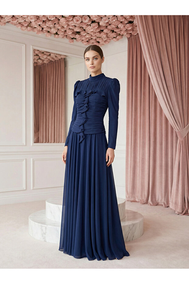 Ella Abiye Lacivert - 1