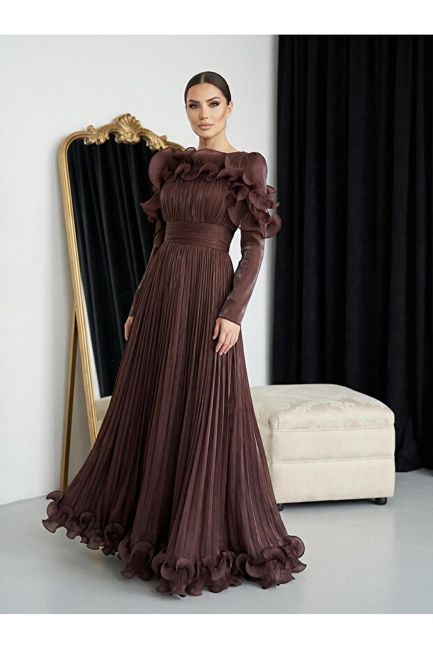 Ruby Abiye Kahve - 1