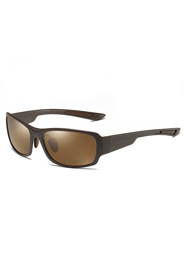 Rectangular Sunglasses for Men, Brown, MM108 - 1
