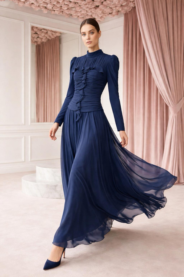 Ella Abiye Lacivert - 2