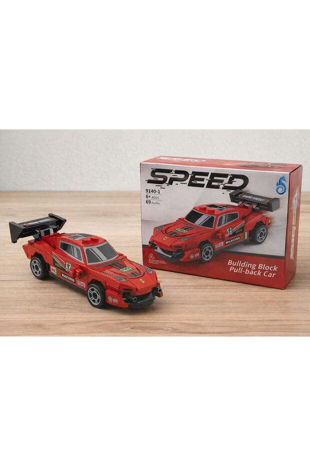 Speed Building Block Pull and Drop Lego Car