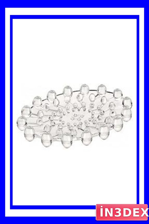 حامل صابون بلاستيكي شفاف، ملحق عملي للحمام - 1