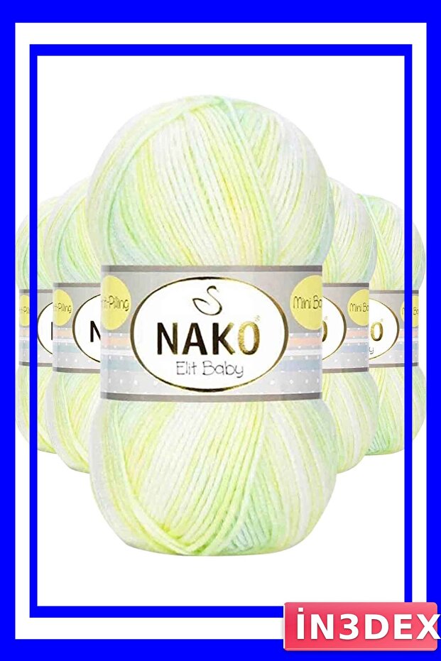 طقم حبل حياكة للأطفال منقوش بالباتيك 5 قطع - 1