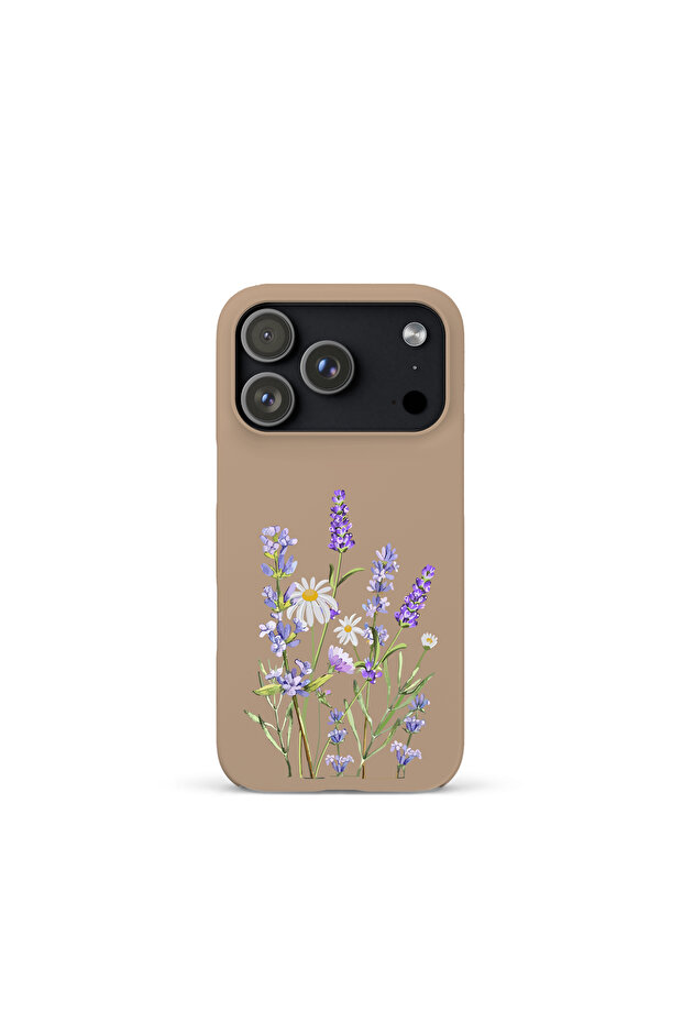 حافظة هاتف فاخرة متوافقة مع آيفون 17 برو ماكس بنمط لافندر - 1