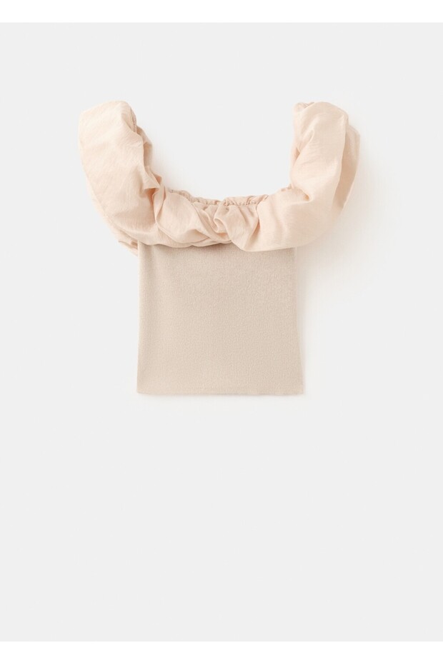 Straplez triko bluz - 3