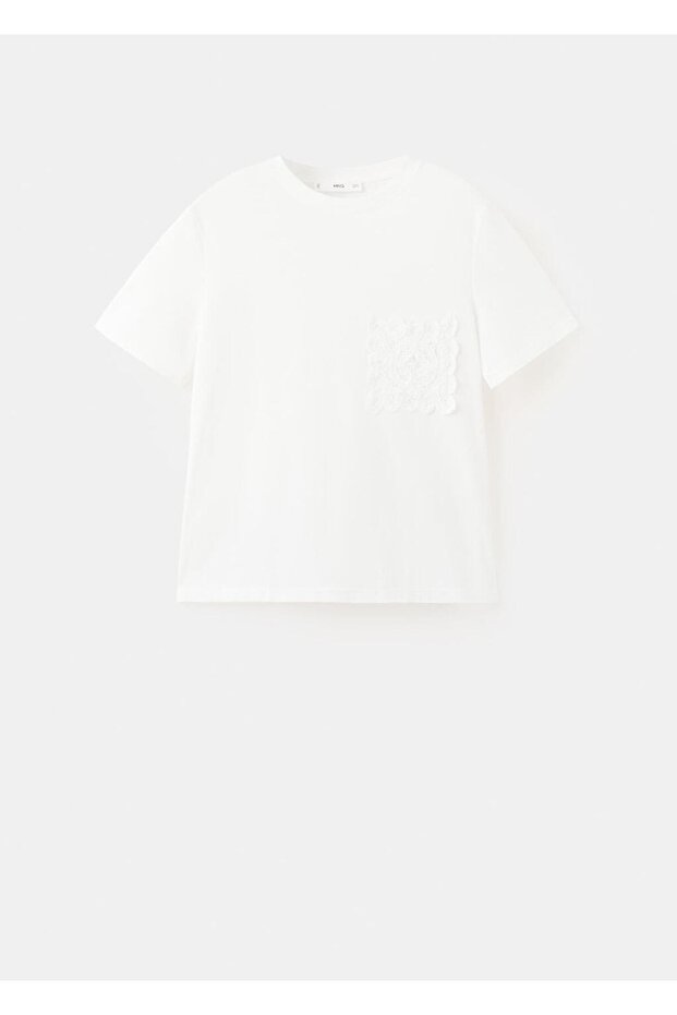 İşlemeli pamuklu tişört - 3