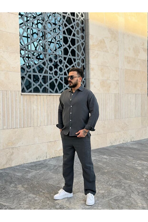 Oversize Muslin Fabric Shirt