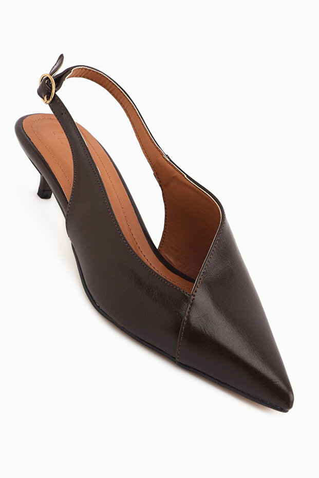 Jeni Brown Closed Toe Short Heeled Women's Shoes