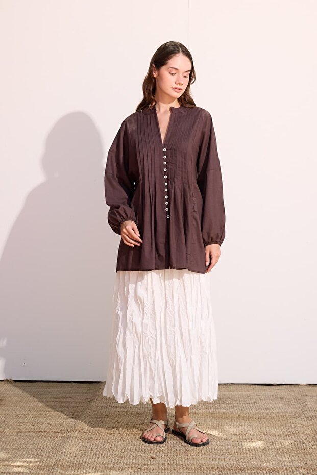 NERVÜRLÜ VUAL GÖMLEK - 1