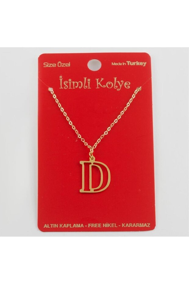 Brass Letter Necklace