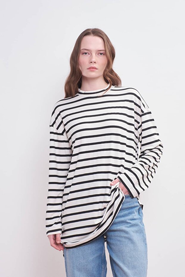 Pamuklu Basic ML Sweatshirt - 5