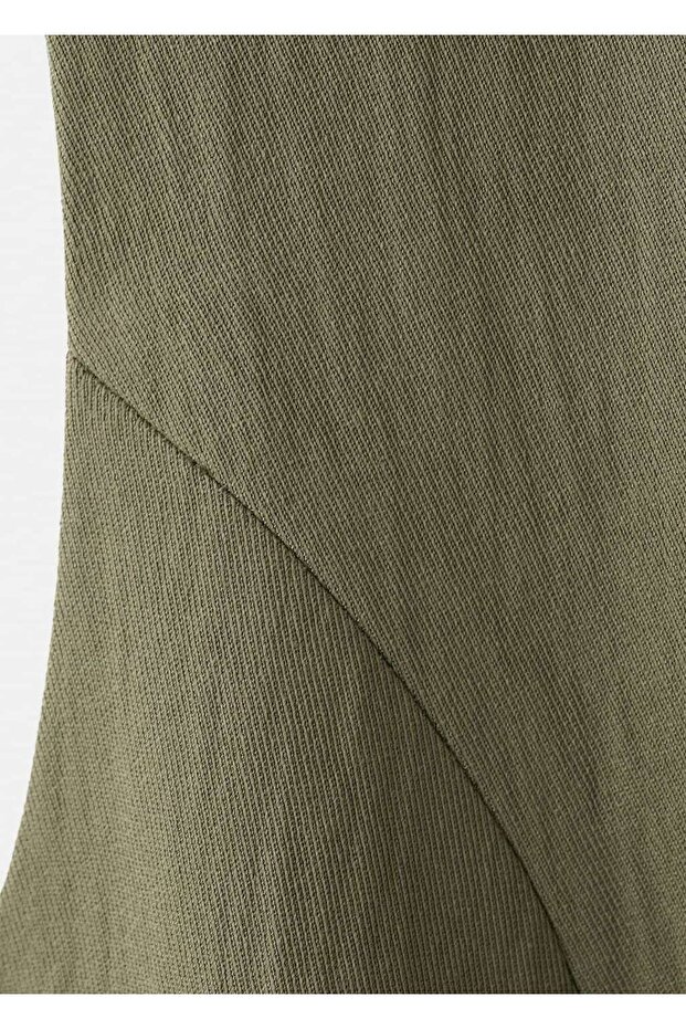 Düğmeli kısa elbise - 6