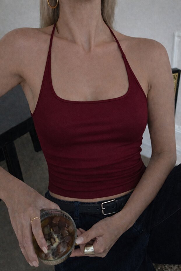 Halter Yaka Top Halter Tank - 1