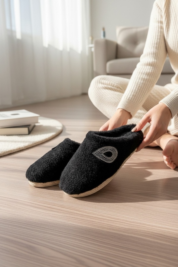 House Slippers Woolen Women's Slippers Dowry Bundle Bridal Guest Slippers