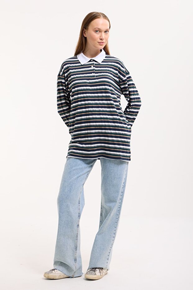 Polo Yaka Sweatshirt - 3