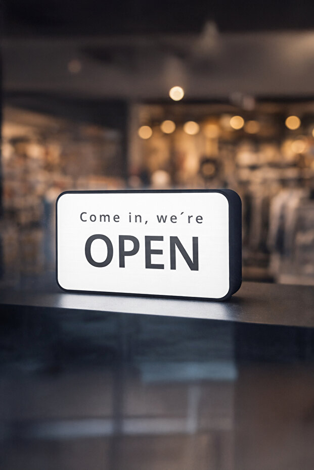 Come In, We'Re Open! - Come In, We'Re Open Designed Decorative Lighting (13X22Cm)