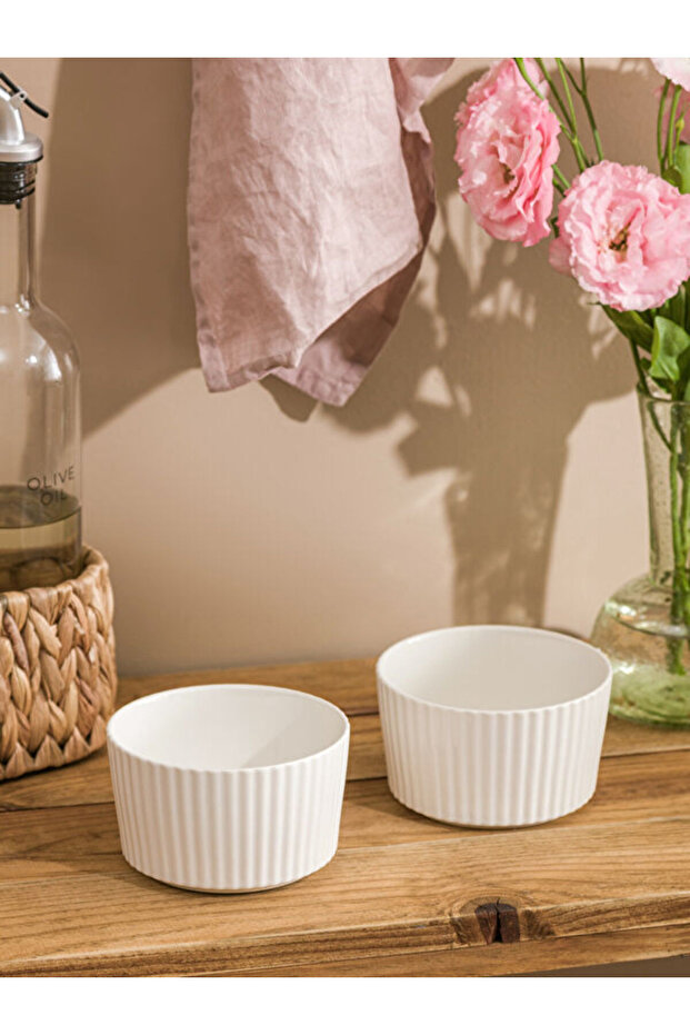 Sparkling Choices Flat Porcelain Bowl 2-Pack 11.8 cm from Shining Store