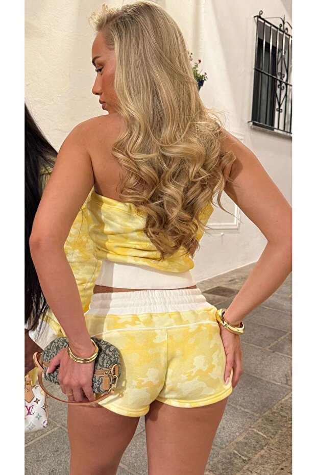 CAMO STRAPLEZ ŞORT TAKIM - 3