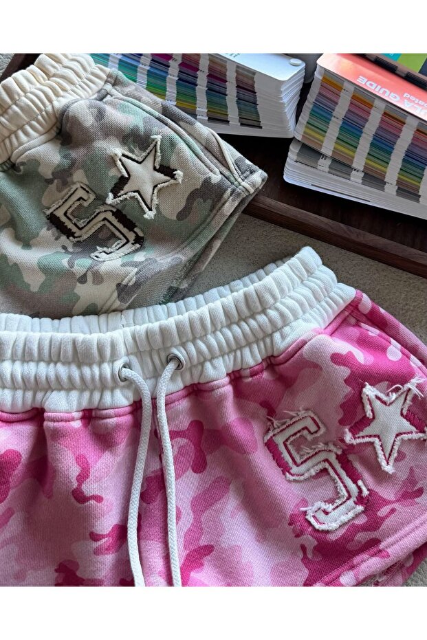 CAMO STRAPLEZ ŞORT TAKIM - 4