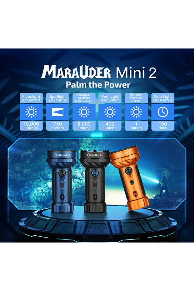 مصباح مارودر ميني 2 مدمج والقوي - 6