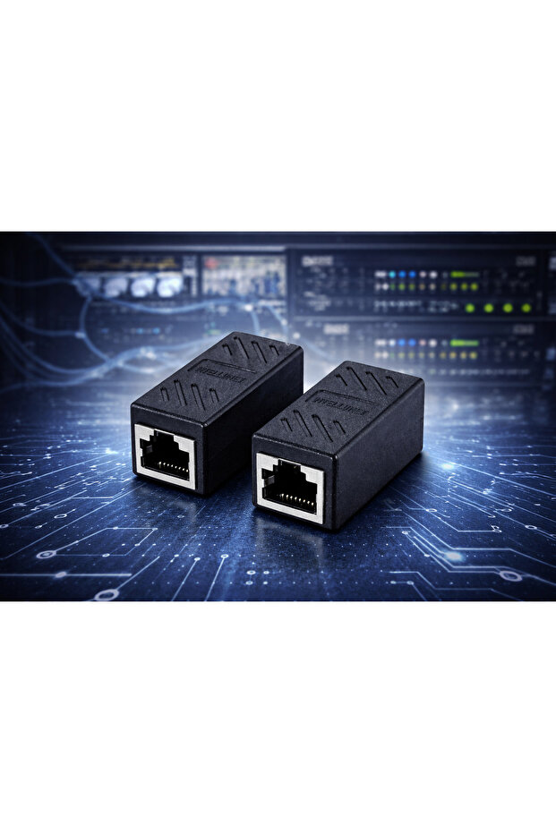 جهاز توصيل شبكة Lan Ethernet أنثى إلى أنثى Rj 45 أنثى CAT5E/CAT6