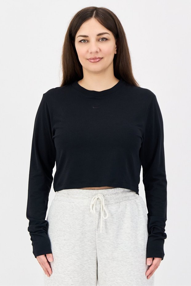 Women Sportswear Fit Long Sleeve Outdoor T-shirt, Black
