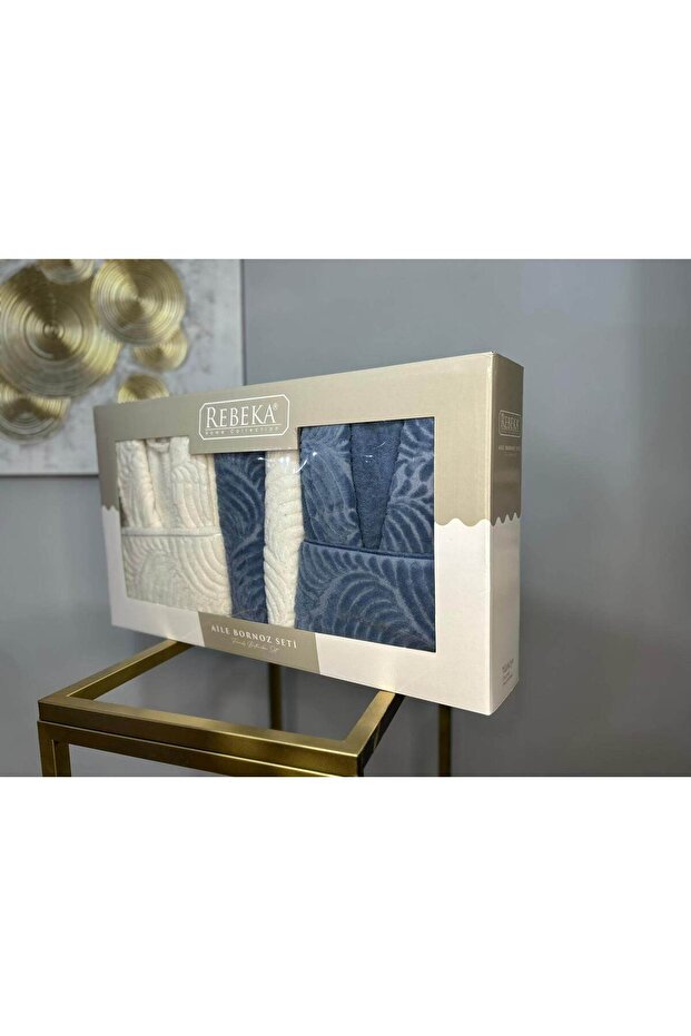 Blue Bathrobe Set - 1