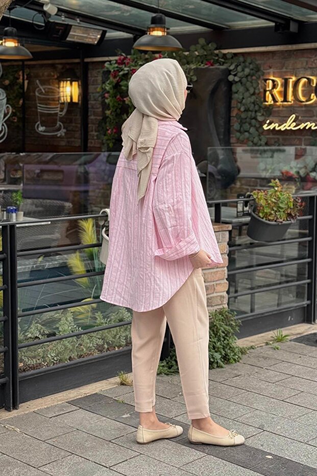 Gömlek 26S8012 Pembe - 5