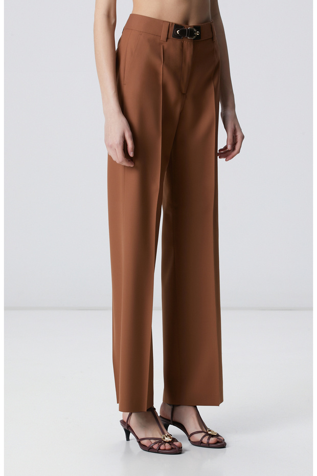 Camel Yün Karışımlı Pantolon - 3