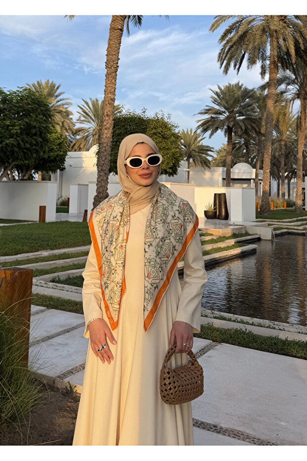 5011 COOL ELBİSE vanilya - 3