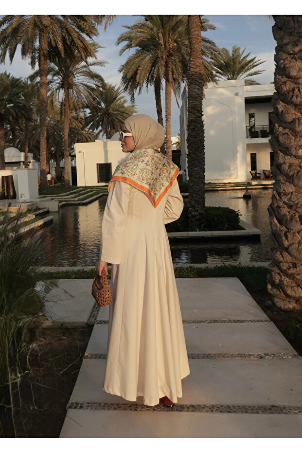 5011 COOL ELBİSE vanilya - 5