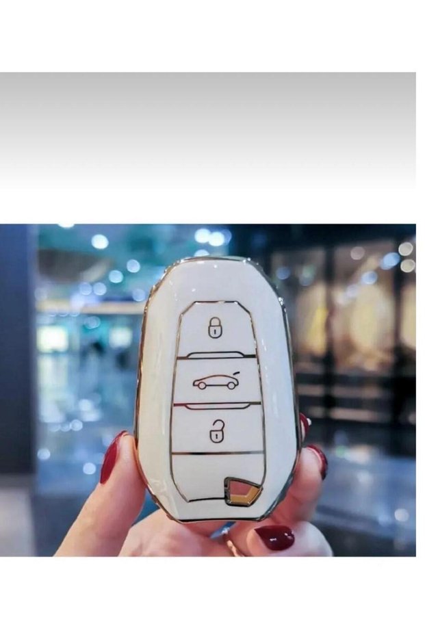 Peugeot 208 308 508 2008 3008 5008 rifter nano key case white gold color 1st quality