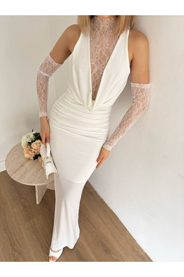 Eldivenli Nikah Elbisesi - 4