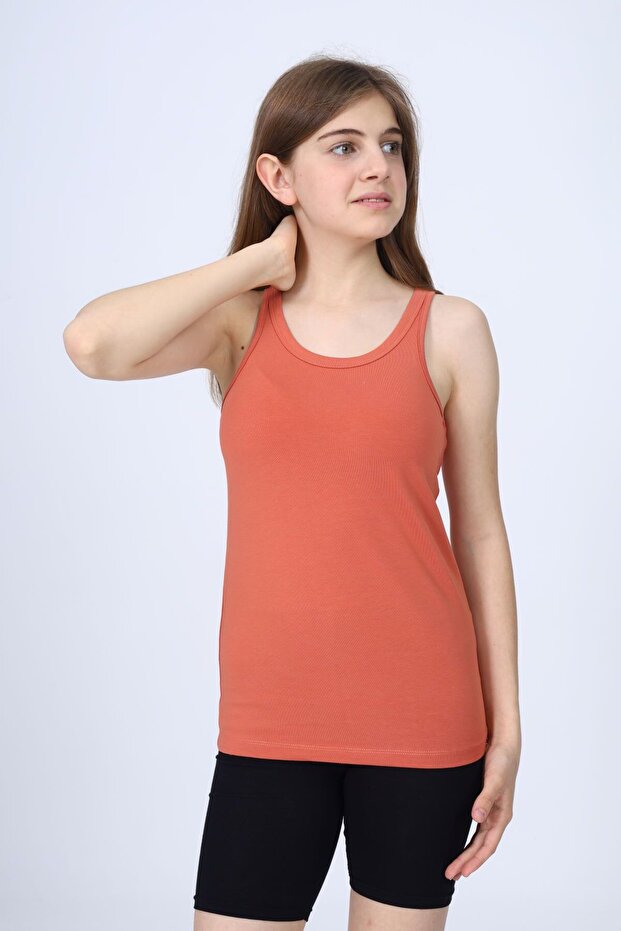 قميص داخلي أساسي برقبة دائرية للفتيات - 3