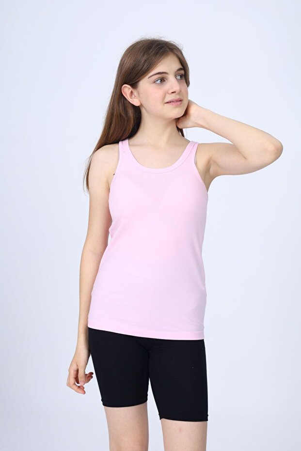 قميص داخلي أساسي برقبة دائرية للفتيات - 3