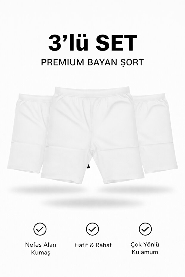 Set of 3 Premium Shorts | Breathable Fabric, Lightweight and Comfortable