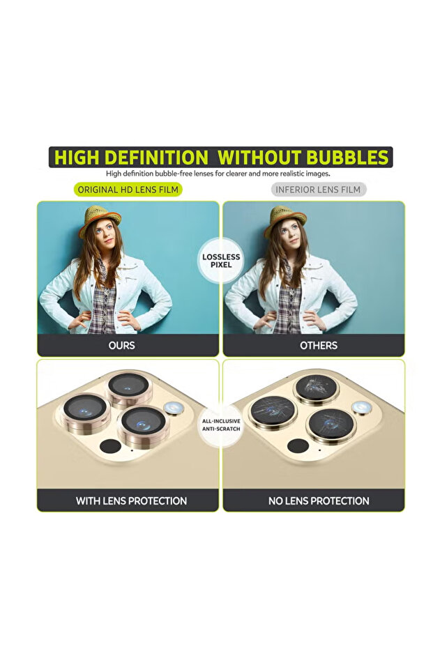 واقي عدسة الكاميرا لهاتف آيفون 15 برو - 2