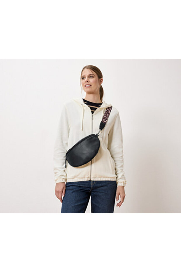 Kadın Çapraz Askılı Çanta, Siyah - 1