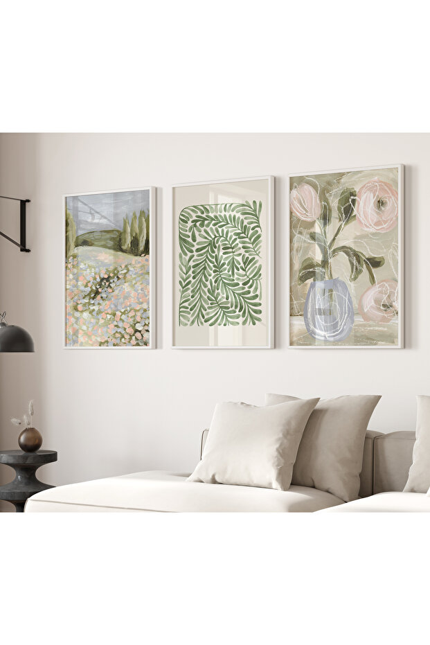 3 Parça Çerçeveli Tablo Seti - 1