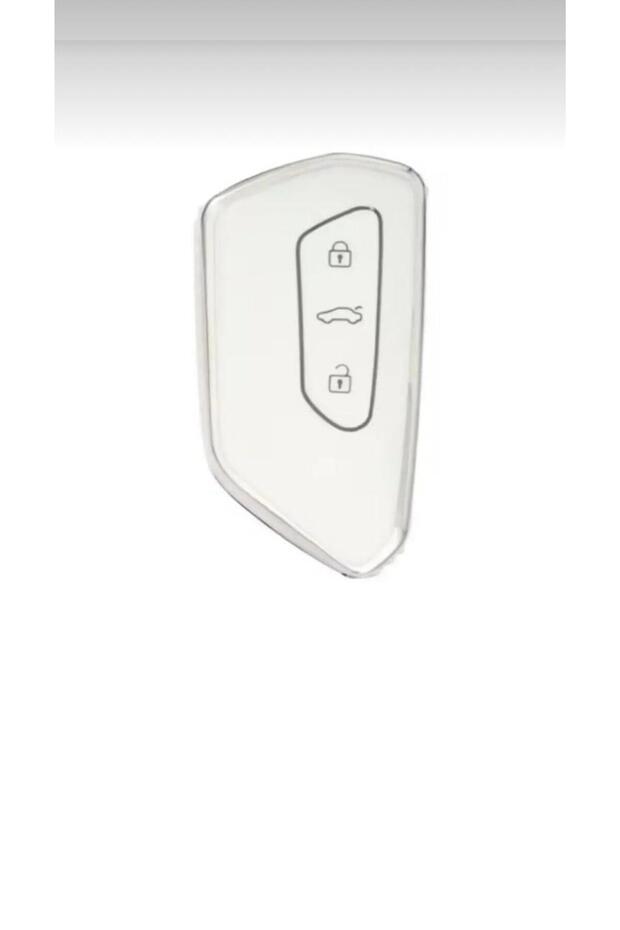 For Golf 8 2021+ Caddy 2021+ Tiguan 2024 Leon Cupra Nano Key Case Cover White Silver Color