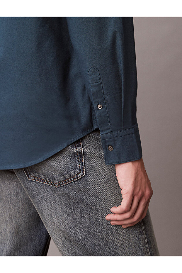 Erkek LS Solıd Oxford Classic Gömlek - 6