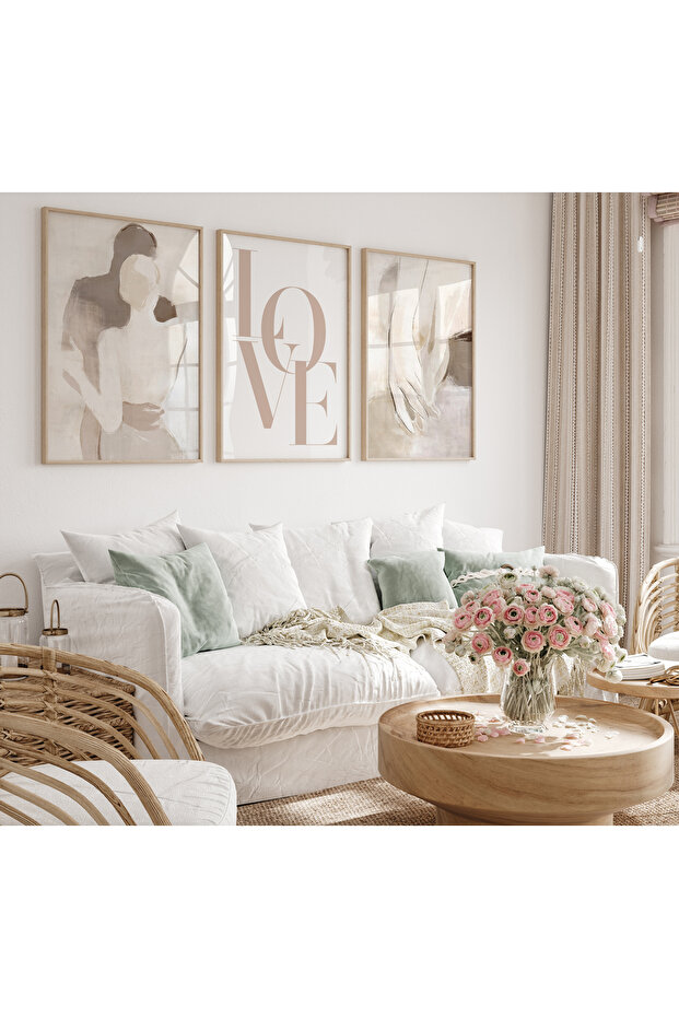 3 Parça Çerçeveli Tablo Seti - 1